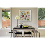 Pressed Assortment I -Gallery Wrapped Canvas - yellow, blue, green, red, black, white
