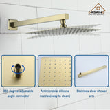 Pressure-Balanced Shower Faucet with Rough-in Valve, Trim, and Diverter