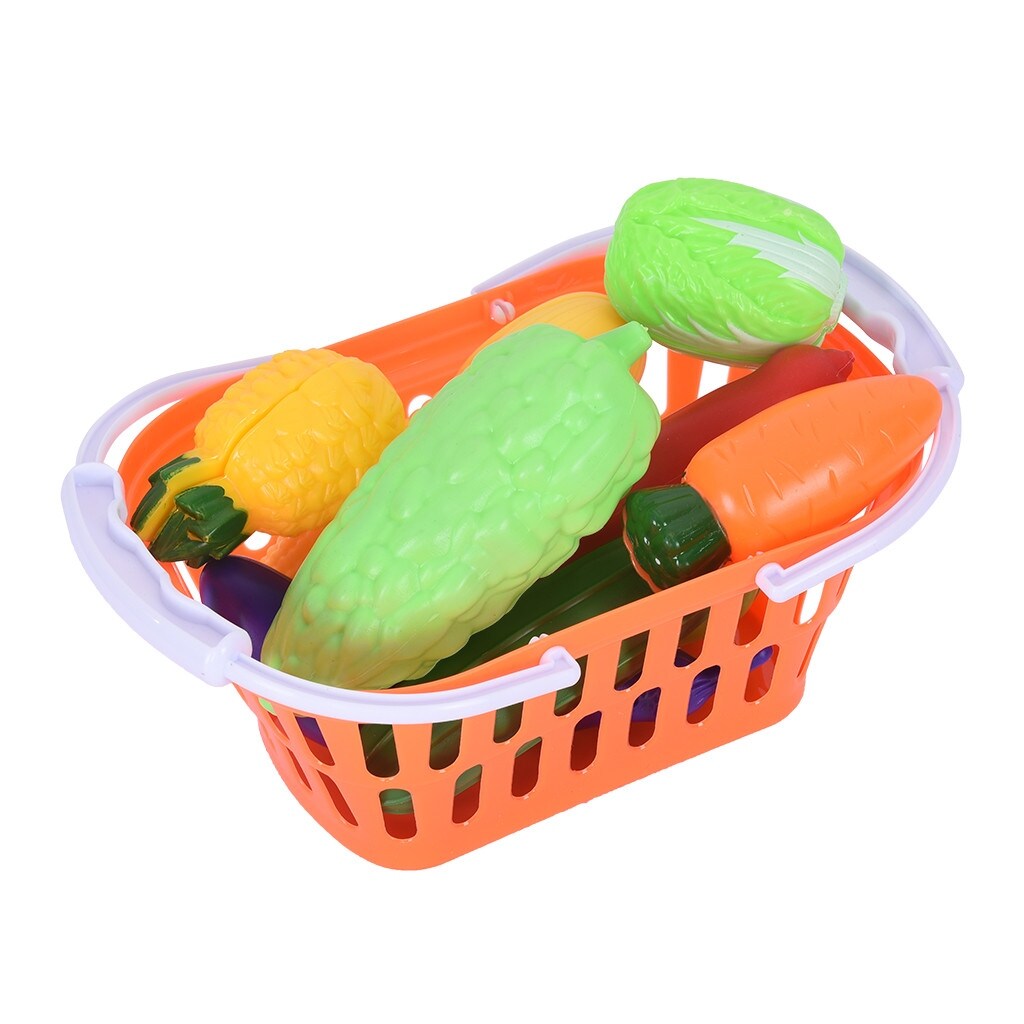 Pretend Play Set - Fruit And Vegetable Trolley - With Colorful Light And Music - Purple - Purple