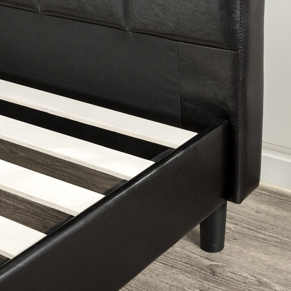 Priage by Zinus Faux Leather King-size Platform Bed