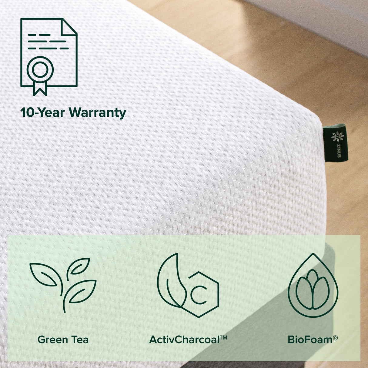 Priage by ZINUS 10 Inch Ultima Memory Foam Mattress