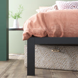 Priage by ZINUS Black Metal Platform Bed Frame