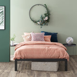 Priage by ZINUS Black Metal Platform Bed Frame