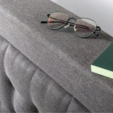 Priage by ZINUS Dark Grey Button Tufted Upholstered Platform Bed Frame - Cal King