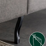 Priage by ZINUS Dark Grey Button Tufted Upholstered Platform Bed Frame - Cal King