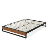 Priage by ZINUS GOOD DESIGN™ Winner 10 Inch Brown Bamboo and Metal Platforma Bed