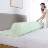Priage by Zinus 1.5 inch Green Tea Memory Foam Mattress Topper