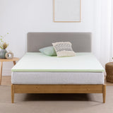 Priage by Zinus 1.5 inch Green Tea Memory Foam Mattress Topper
