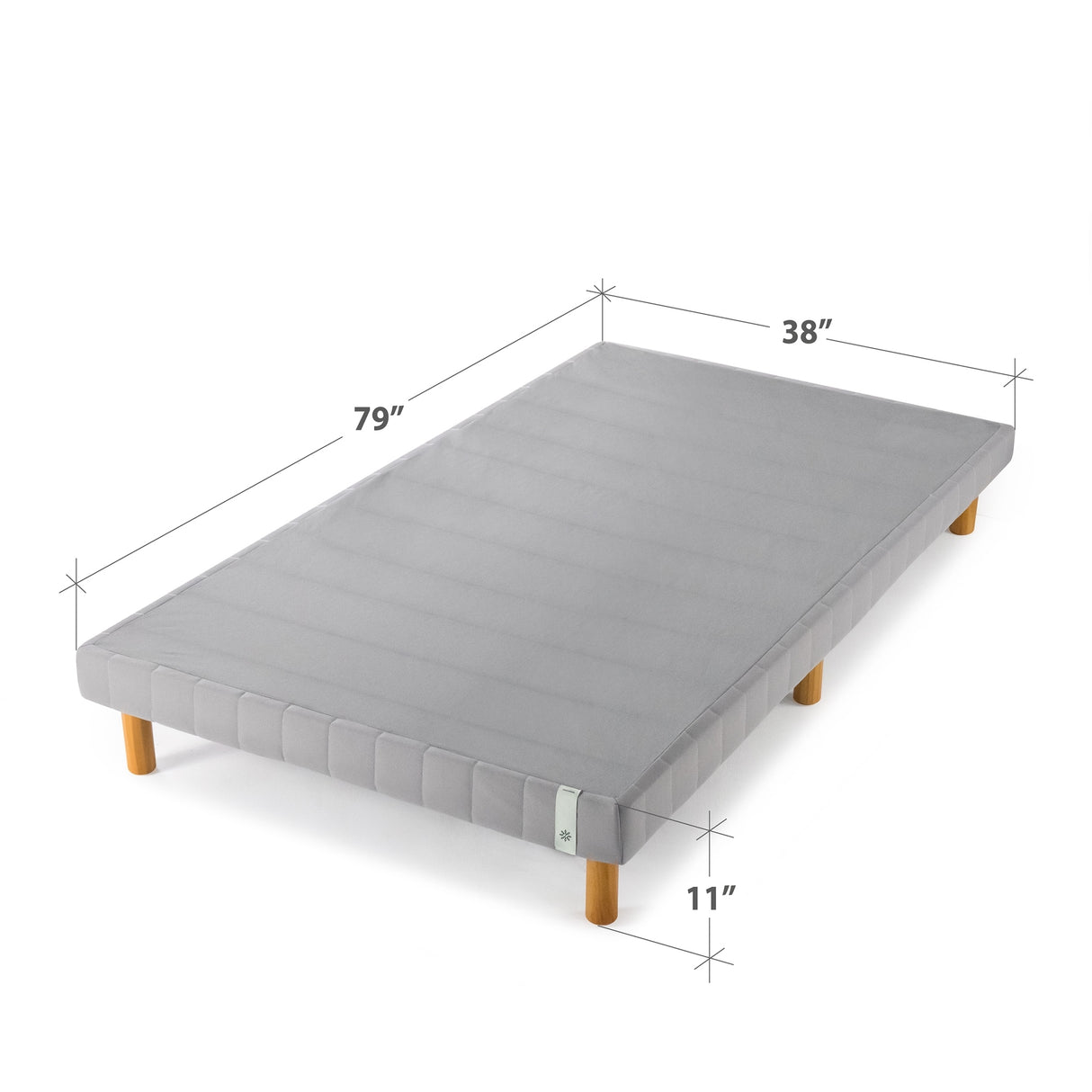 Priage by ZINUS GOOD DESIGN Winner Grey Metal Mattress Foundation, 11 Inch Platform Bed