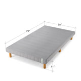 Priage by ZINUS GOOD DESIGN Winner Grey Metal Mattress Foundation, 11 Inch Platform Bed