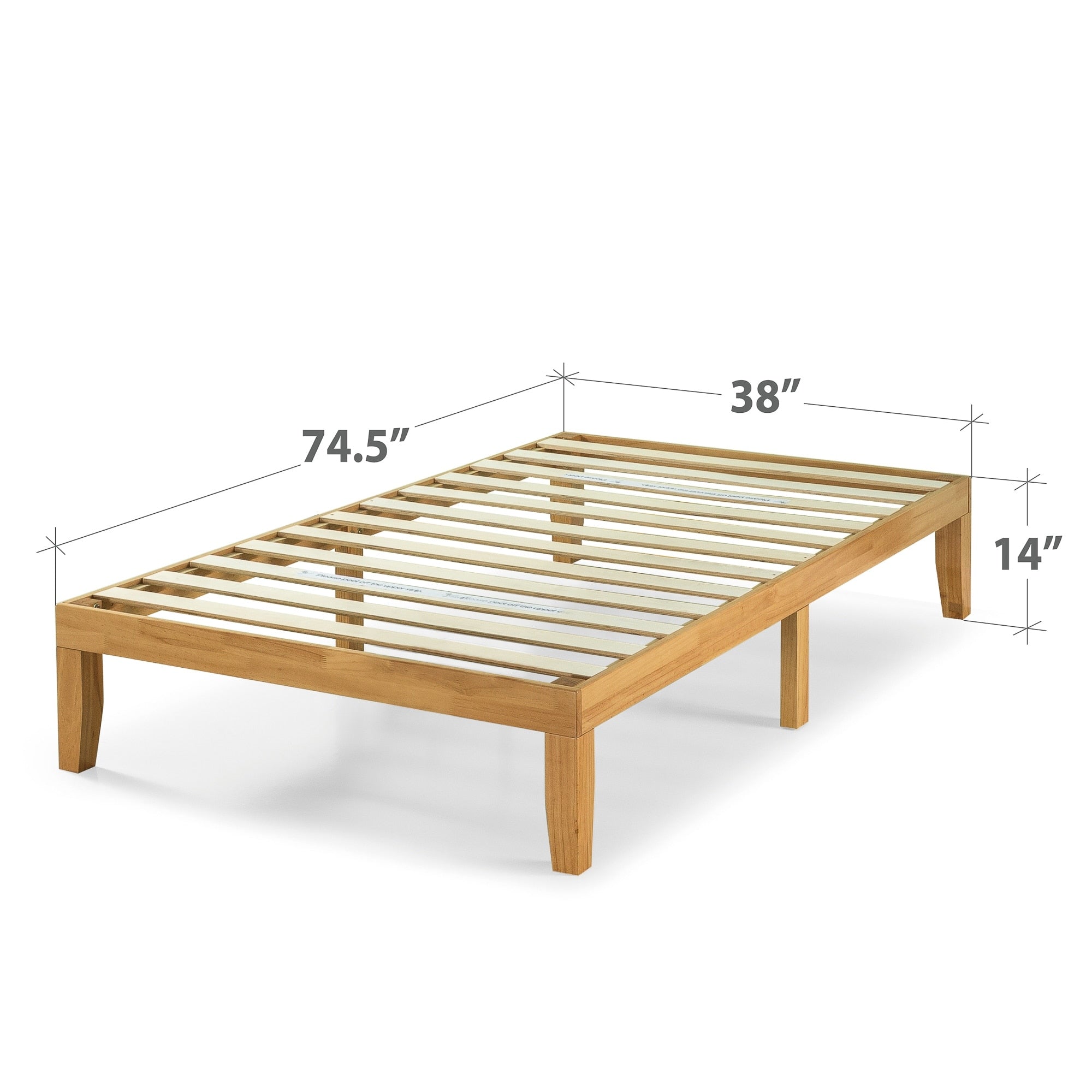 家具 Prier Priage-by-Zinus-14-Inch-Solid-