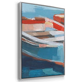 Primary Boats II - Multi Piece Framed Canvas