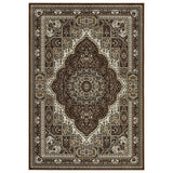 Prime Collection Border Brown/Cream Area Rug