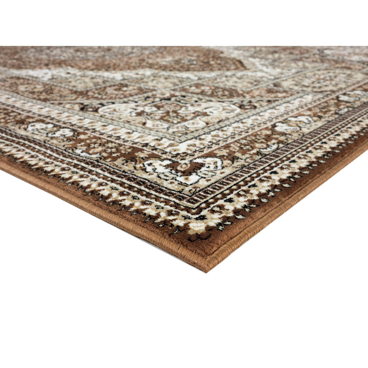 Prime Collection Border Brown/Cream Area Rug