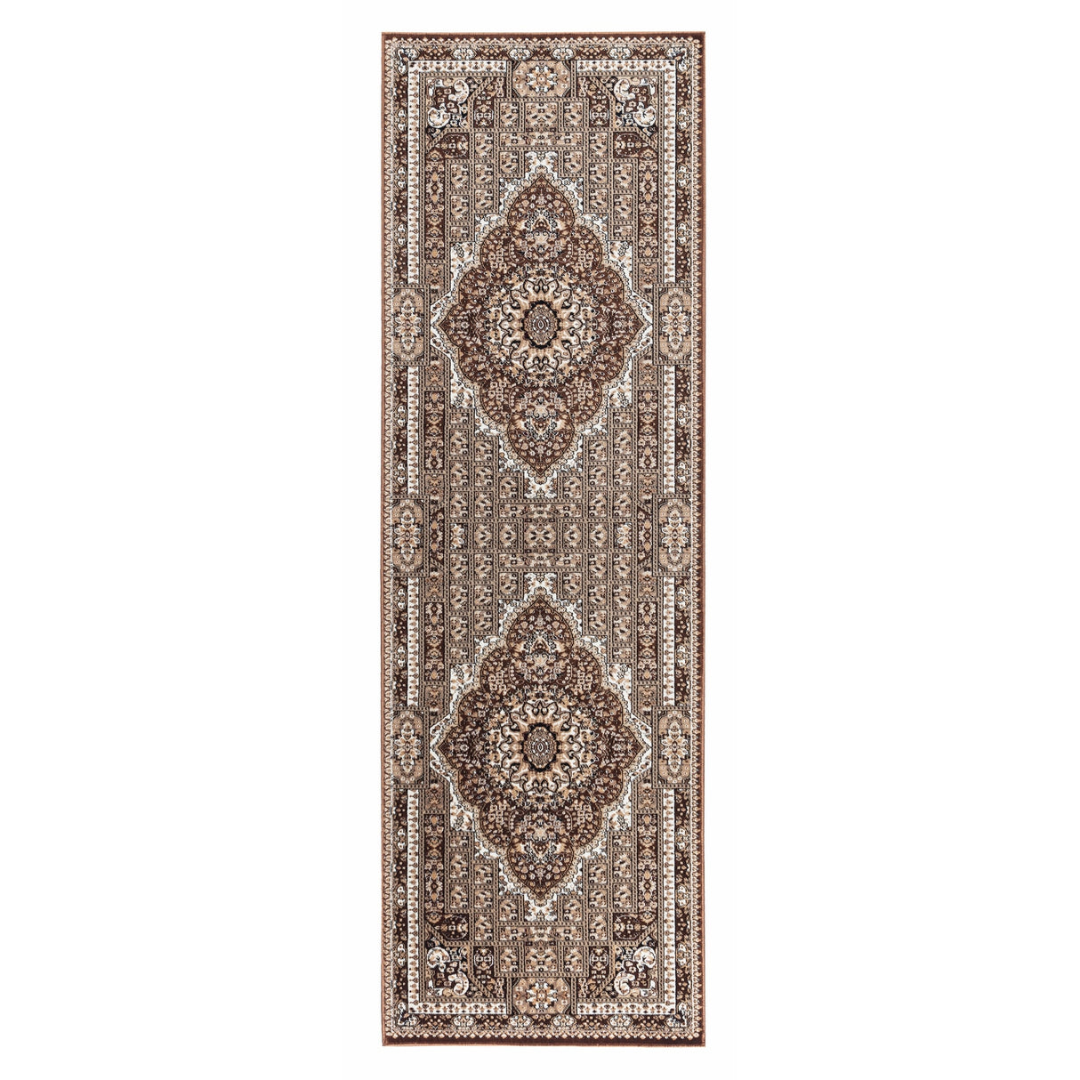 Prime Collection Border Brown/Cream Area Rug