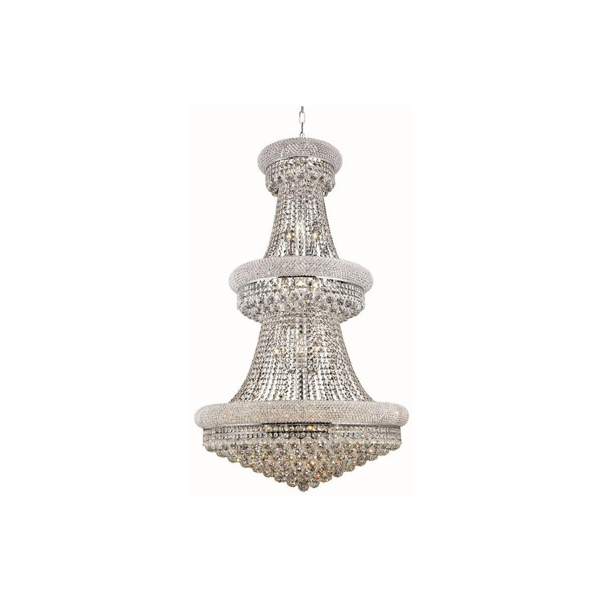 Primo 32 light Chrome Chandelier Clear SpectraÆ SwarovskiÆ Crystal - One Size
