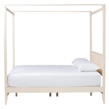 Primrose Mid-Century Fluted Wood Canopy Bed