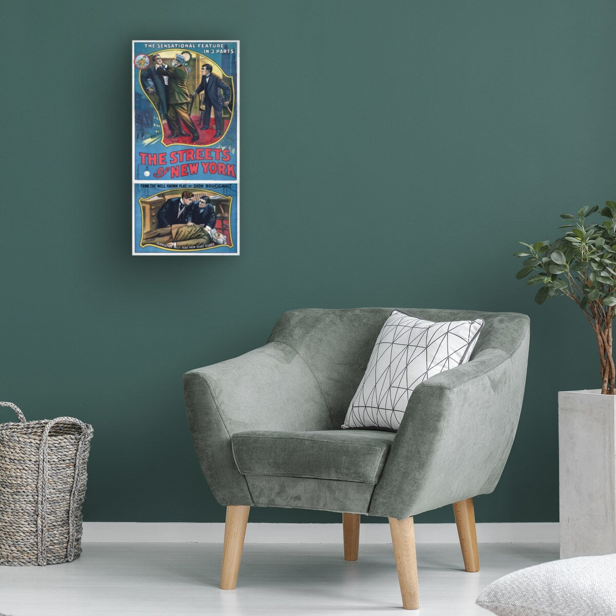 Print Collection 'The Streets of New York Play Poster' Canvas Art