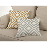 Printed Throw Pillow Cover With Diamond Design (Set of 2)