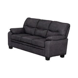Priscilla Charcoal 2-piece Pillow Top Arm Living Room Set