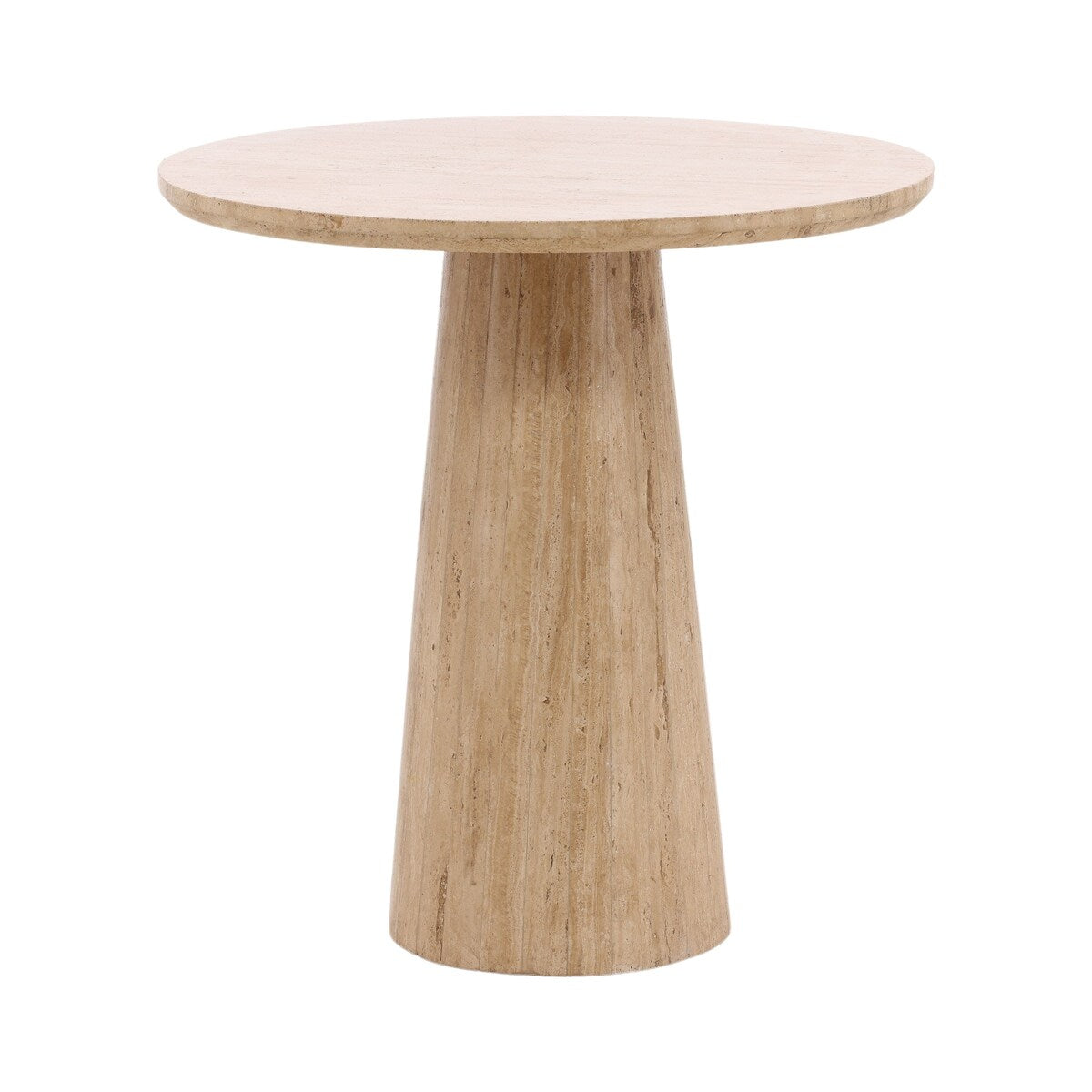 Pebble Travertine Bistro Table, Natural