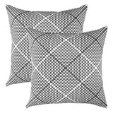 Prismatic Accent Decorative Pillowcases Graphite
