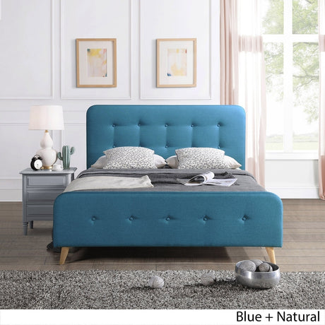 Priya Mid Century Velvet Queen Platform Bed Frame by Christopher Knight Home