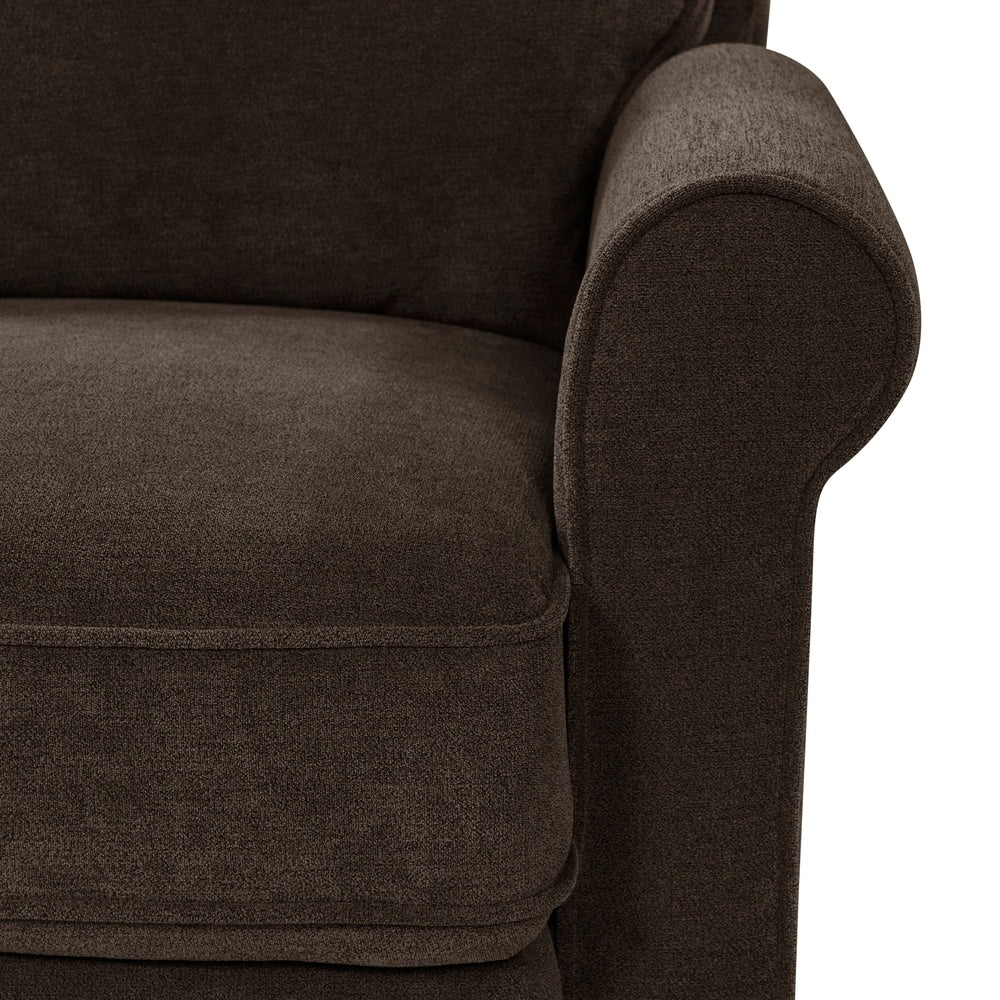 ProLounger Brown Chenille Push Back Recliner Chair