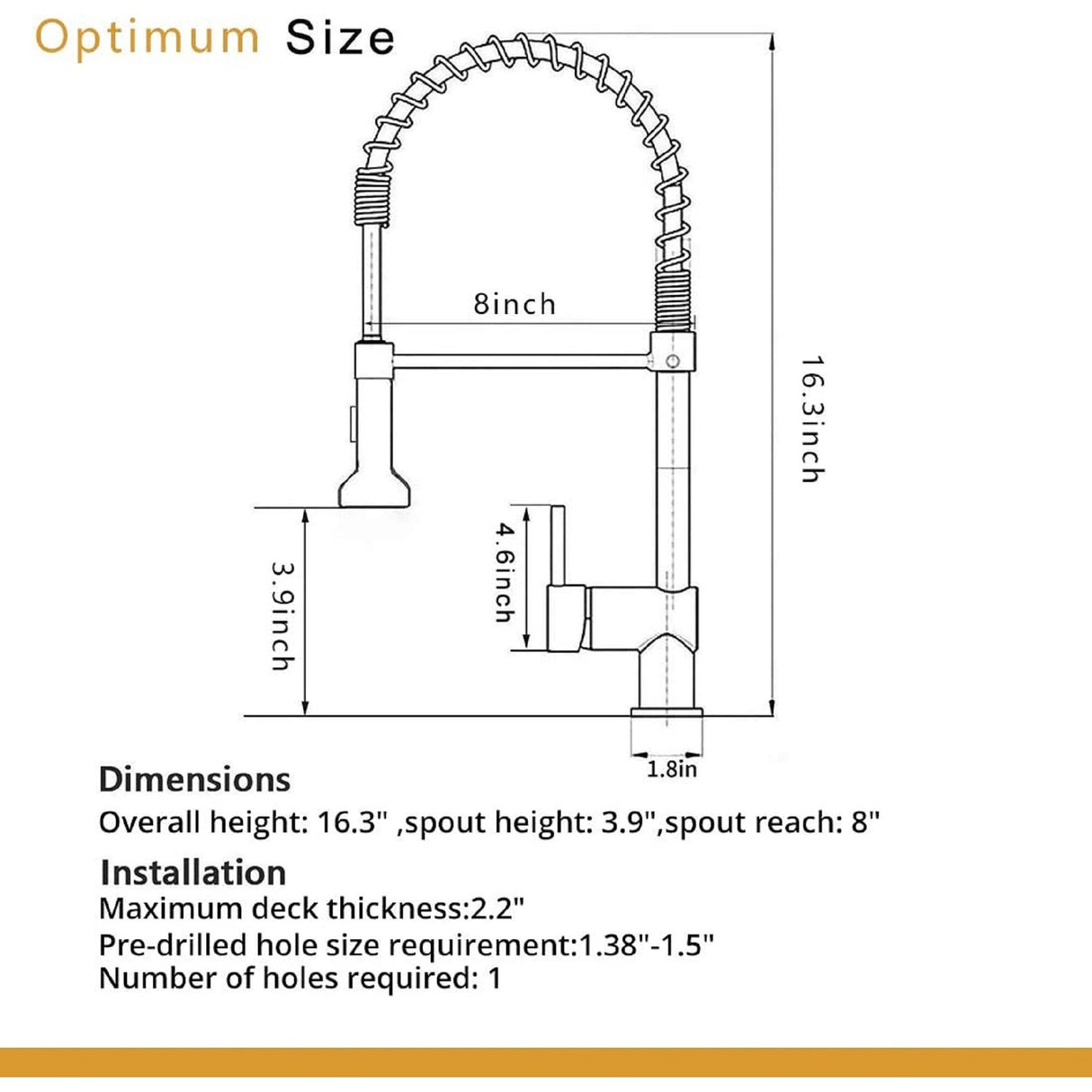 Professional Kitchen Sink Faucet