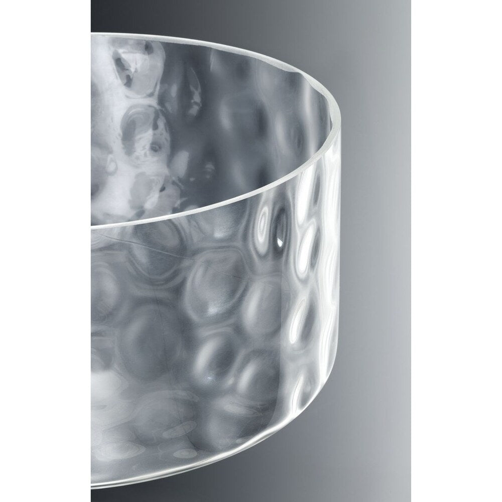 Caress Collection 9-Light Polished Nickel Clear Water Glass Luxe Chandelier Light - N/A