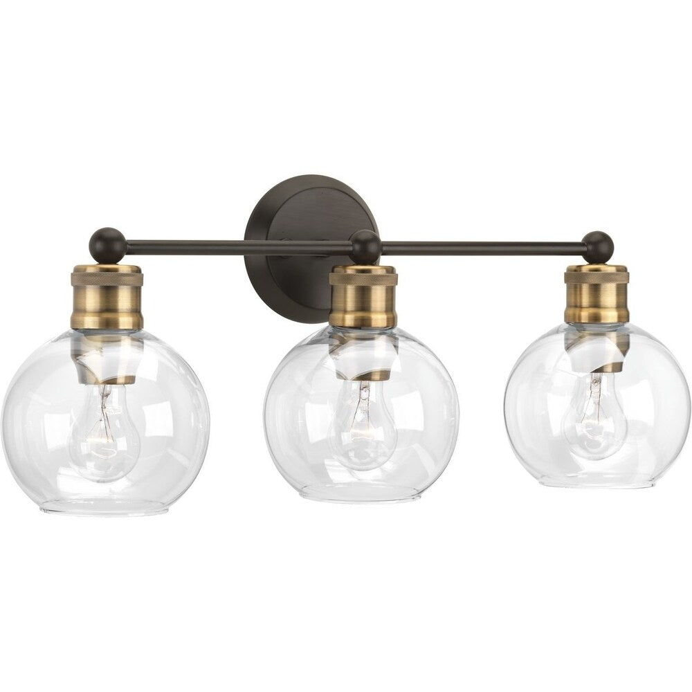 Progress Lighting Silvertone Lynzie Collection 3-light Chrome Bath Light