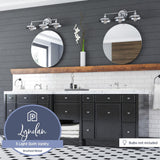 Prominence Home Lyndan, Indoor Vanity & Bathroom Light, Matte Black & Brushed Nickel Finishes - 3-Light