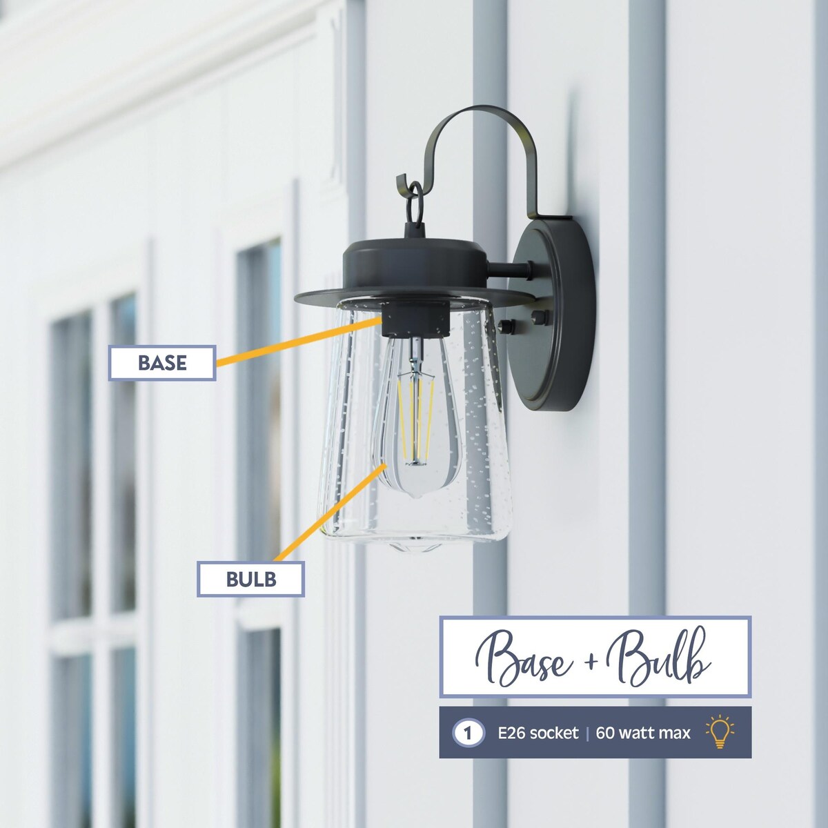 Prominence Home Ruttland, Wet-Rated Coach Light, Matte Black