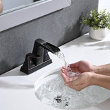 PROOX 4 in Centerset Bathroom Waterfall Faucet with Drain Assembly