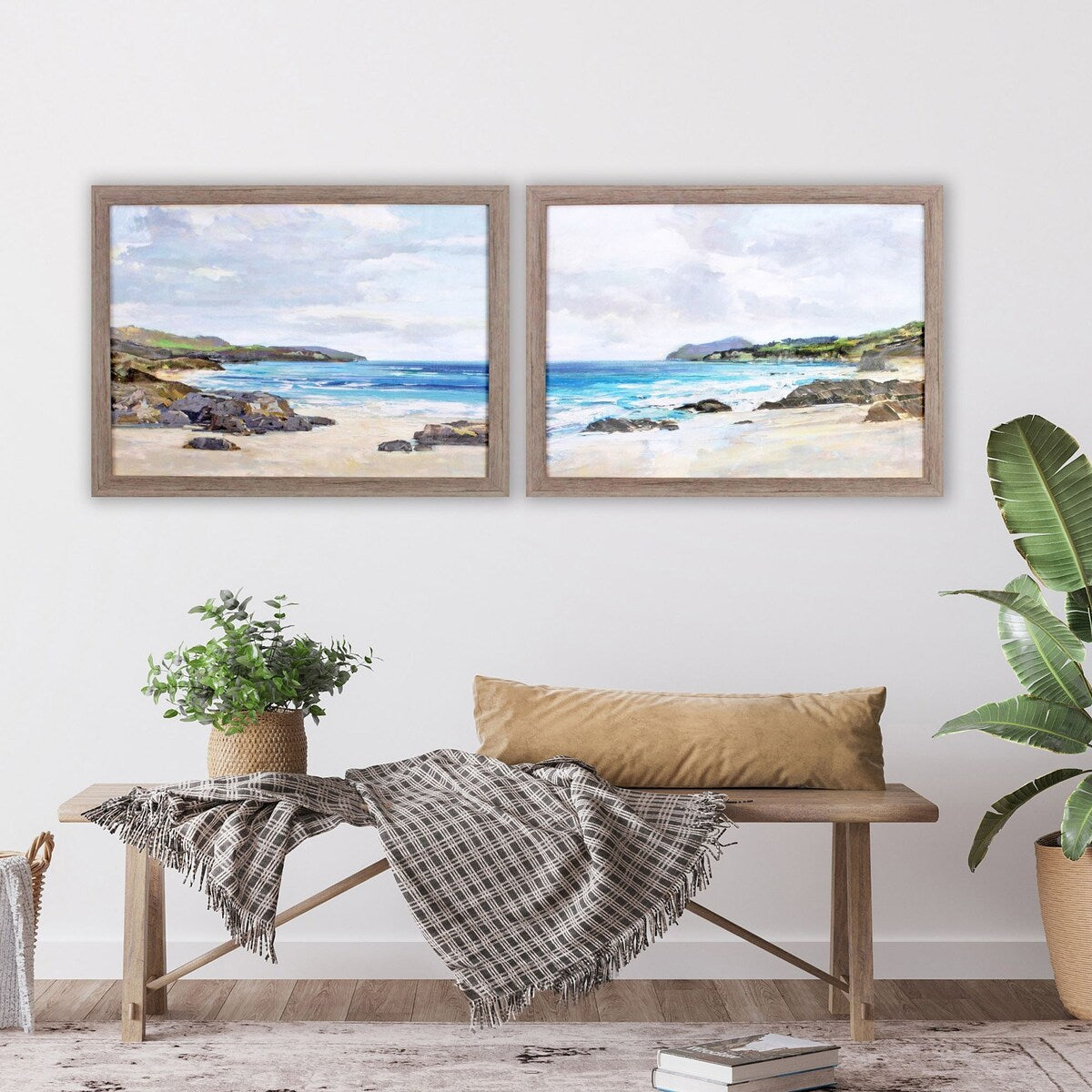 Propac Images Coastal S/2 Textured Wall Art - Blue