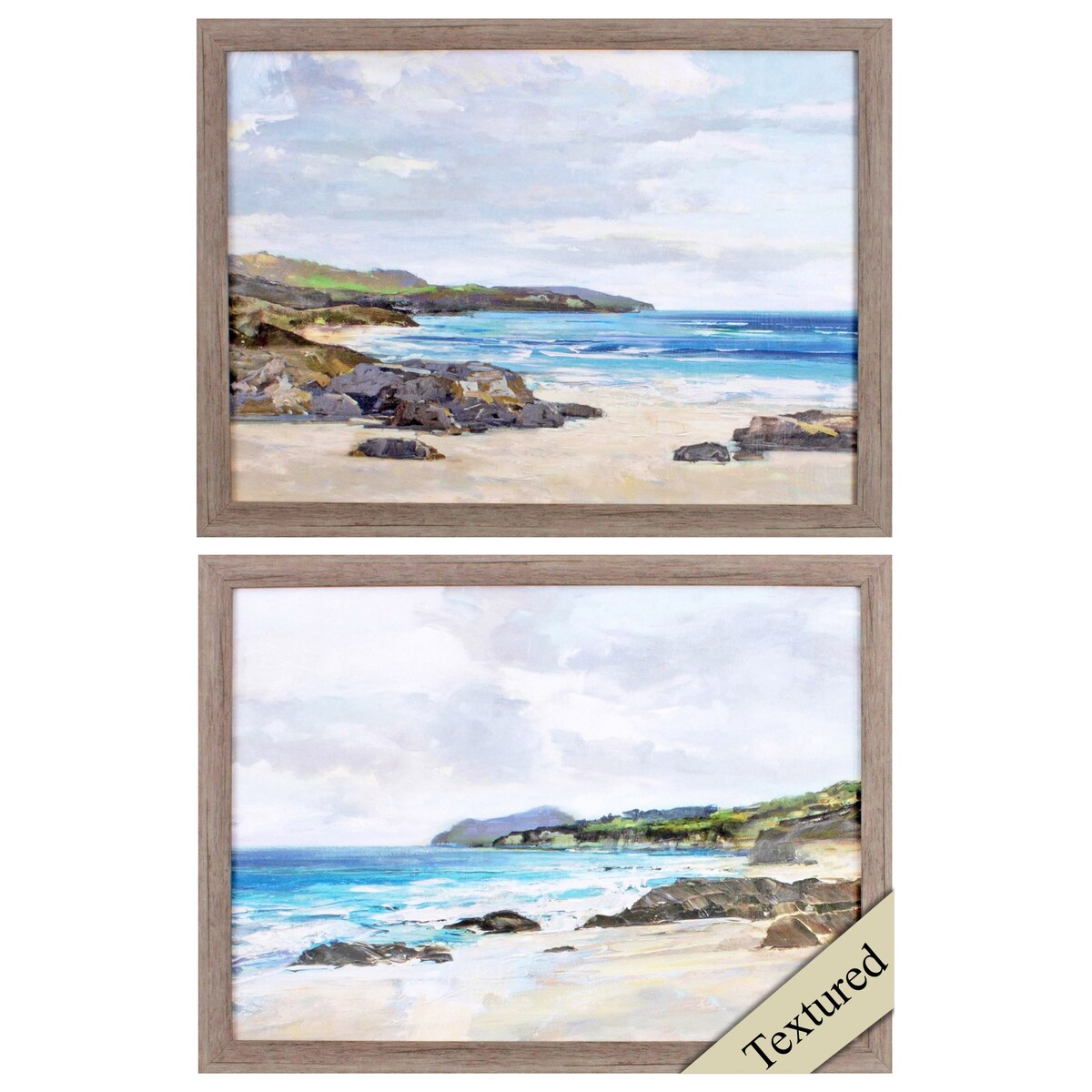 Propac Images Coastal S/2 Textured Wall Art - Blue