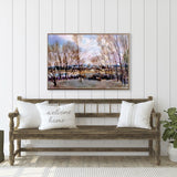 Propac Images New England Farm Textured Wall Art - Brown