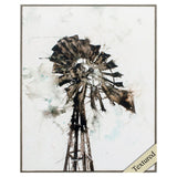 Propac Images Watercolor Windmill Textured Wall Art - Brown