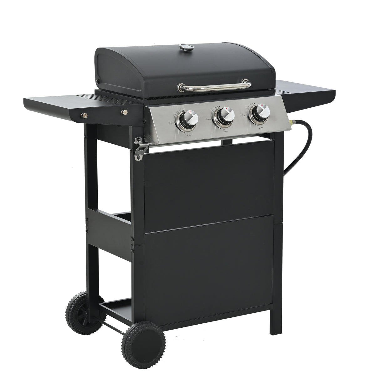 Propane 3 Burner Barbecue Grill Stainless Steel