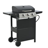 Propane 3 Burner Barbecue Grill Stainless Steel