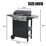 Propane 3 Burner Barbecue Grill Stainless Steel