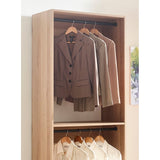 Prosper 32" Oak Wood Walk-in Closet with Two Rods