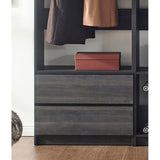 Prosper Gray Freestanding Walk in Wood Closet System