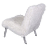 Prudence Faux Fur Acrylic Chair