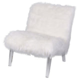 Prudence Faux Fur Acrylic Chair