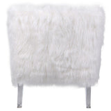 Prudence Faux Fur Acrylic Chair