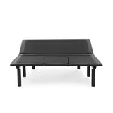 Prutent Contemporary Black Metal Adjustable Remote Controlled Bed Frame
