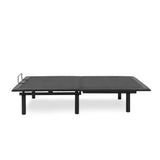 Prutent Contemporary Black Metal Adjustable Remote Controlled Bed Frame
