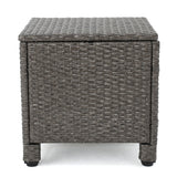 Puerta 5-piece Outdoor Wicker Chat Set with Water Resistant Cushions by Christopher Knight Home