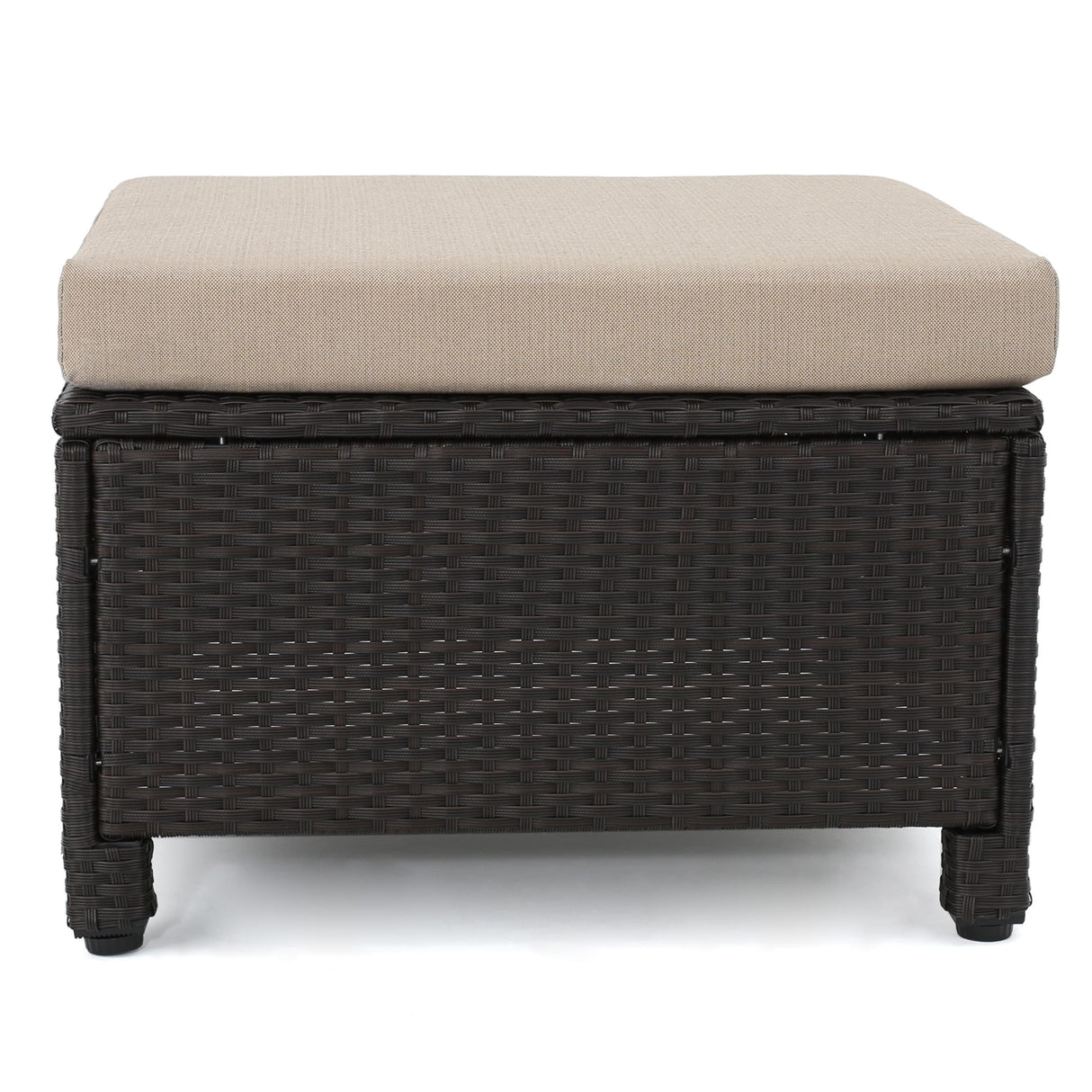 Puerta 5-piece Outdoor Wicker Chat Set with Water Resistant Cushions by Christopher Knight Home